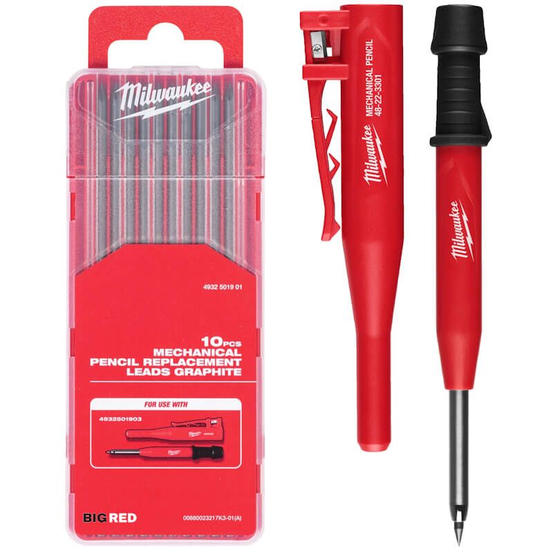 Milwaukee Mechanical Construction Pencil (with 10 Piece Pencil Leads)