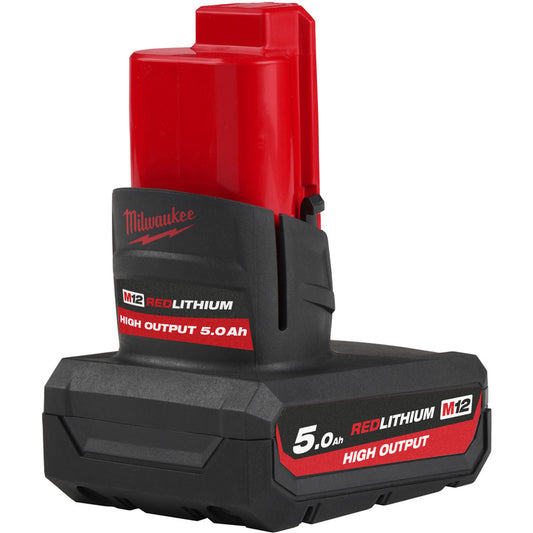 Milwaukee M12™ HIGH OUTPUT™ 5.0Ah REDLITHIUM™ Battery