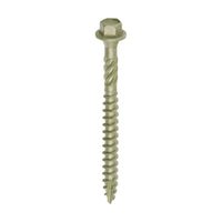 TIMCO 6.7 x 75mm Timber Frame Construction & Landscaping Screws - Hex - Exterior - Green Organic (50 Box)