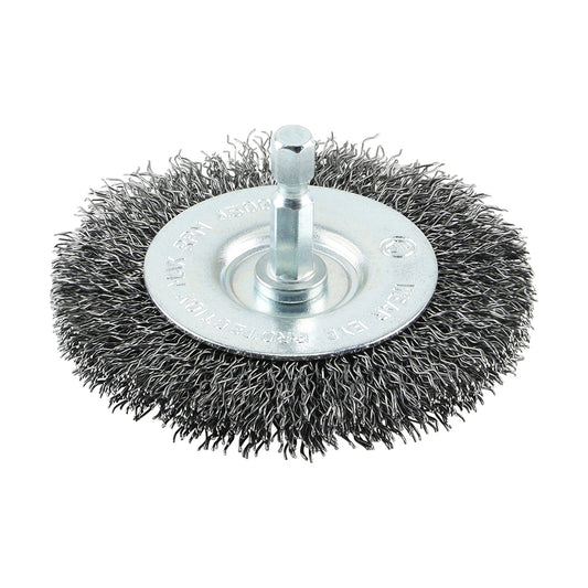 TIMCO Drill Wheel Brush - 75mm Crimped Steel Wire