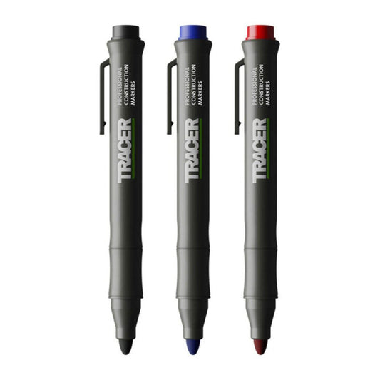 TRACER Clog Free 3-Piece Marker Set with Holster