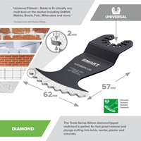 SMART Trade Series 62mm Extreme Diamond Blade Black