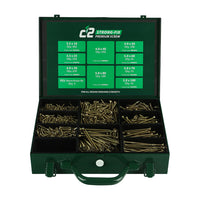 Timco C2 Strong-Fix PZ Double-Countersunk Multipurpose Premium Screw Trade Case (1800 Pieces)