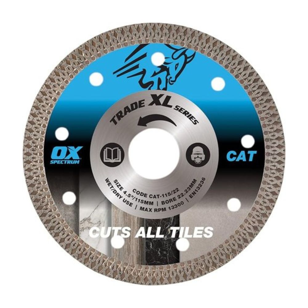 OX CAT-125/22Trade XL Cuts All Tiles Diamond Blade - 125/22.23mm