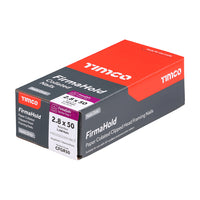 TIMCO 2.8 x 50mm - FirmaHold Collated Clipped Head Nails - Retail Pack - Ring Shank - FirmaGalv (Box of 1,100)