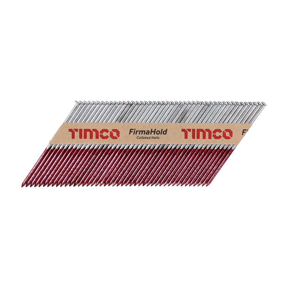 TIMCO 3.1 x 90mm FirmaHold Collated Clipped Head Nails - Trade Pack - Plain Shank - FirmaGalv (Box of 2,200)