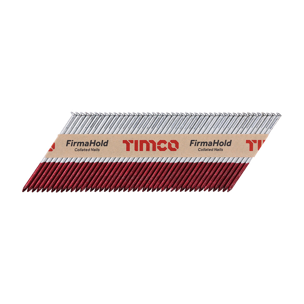 TIMCO 3.1 X 75mm - FirmaHold Collated Clipped Head Nails - Trade Pack - Ring Shank - FirmaGalv + (Box of 2,200)