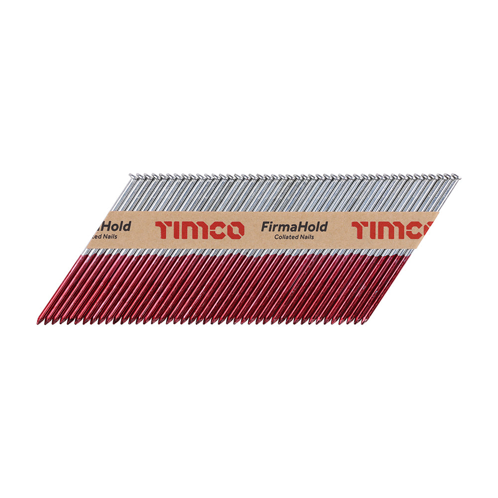 TIMCO 3.1 x 90mm - FirmaHold Collated Clipped Head Nails - Trade Pack - Plain Shank - FirmaGalv + (Box of 2,200)