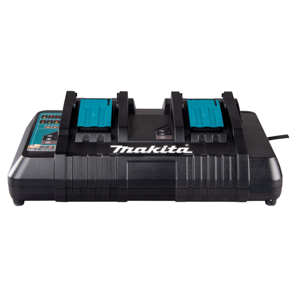 Makita 14.4-18v LXT Li-Ion Dual Port Twin Rapid Optimum Charger 240v