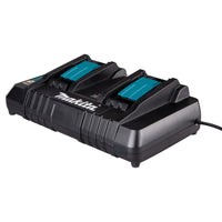 Makita 14.4-18v LXT Li-Ion Dual Port Twin Rapid Optimum Charger 240v