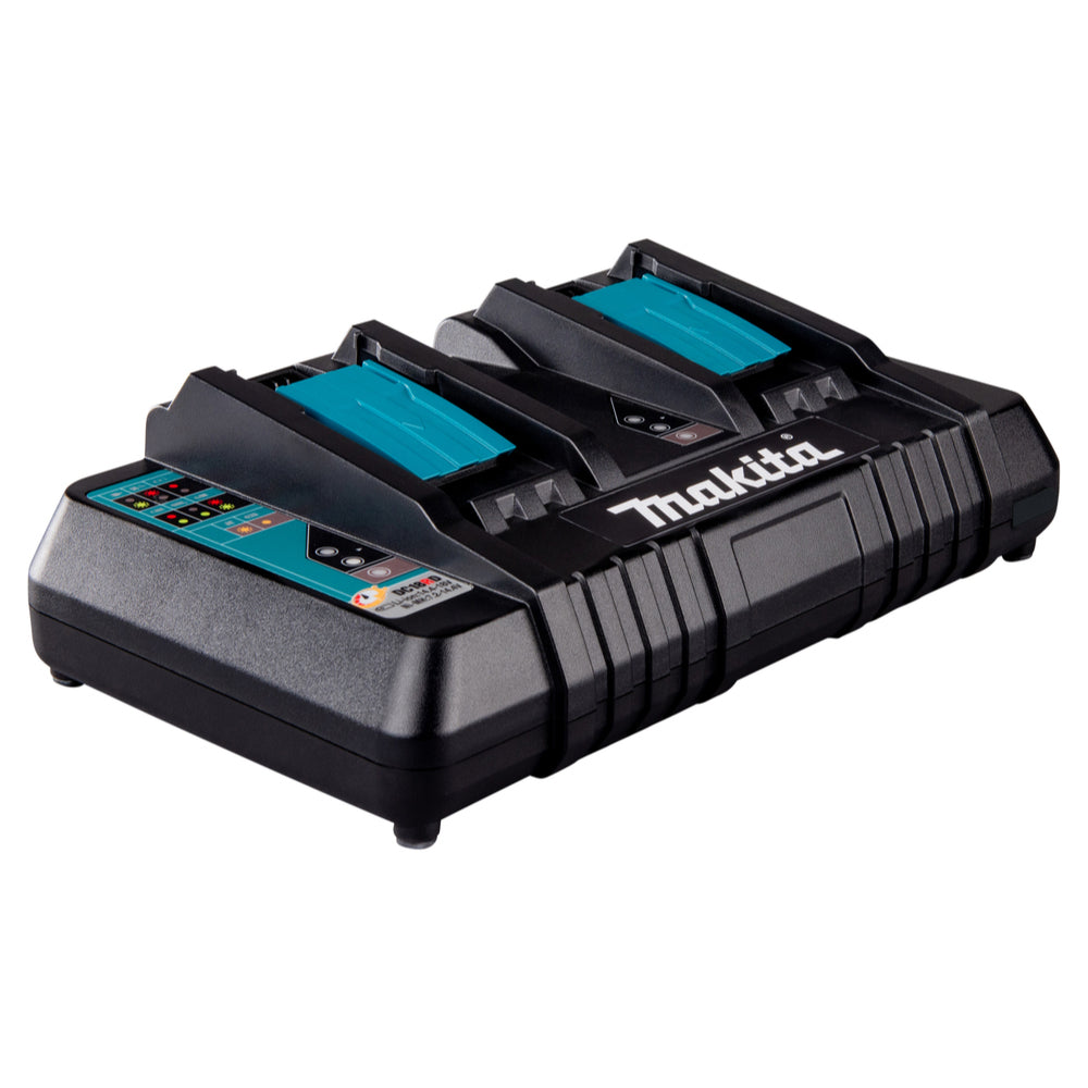 Makita 14.4-18v LXT Li-Ion Dual Port Twin Rapid Optimum Charger 240v