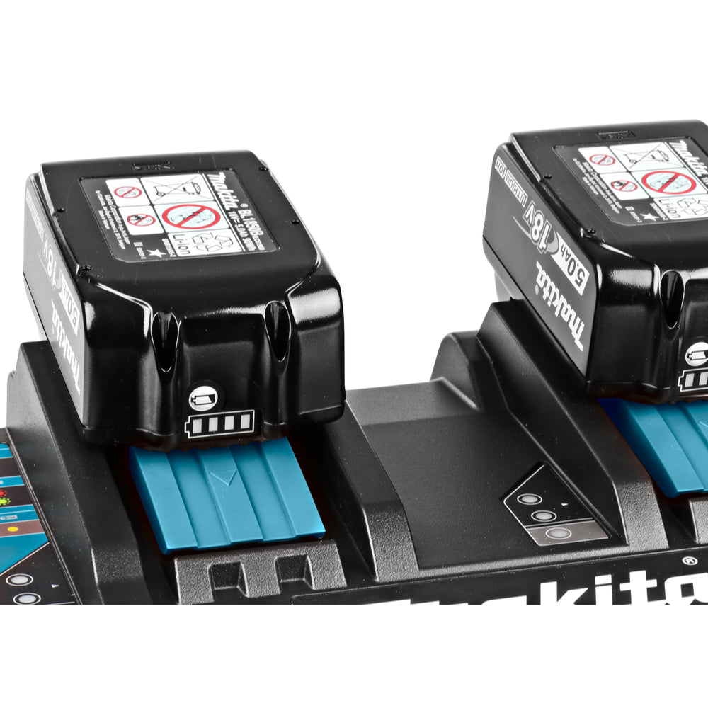 Makita 14.4-18v LXT Li-Ion Dual Port Twin Rapid Optimum Charger 240v