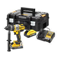 DeWALT 18V XRP Hammer Drill Driver With Flexvolt Advantage – 2 X 5Ah Powerstack Battery