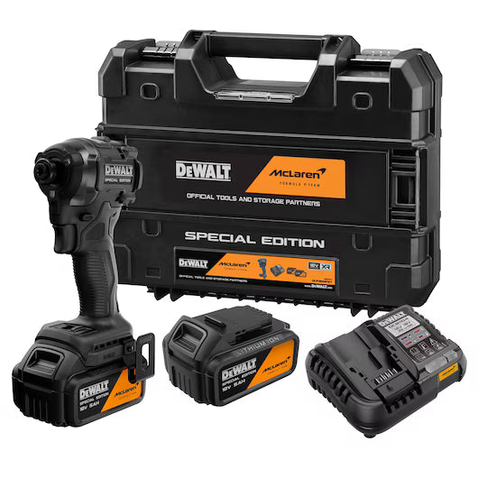 DEWALT x McLaren F1 Team 18V XR Special Edition Impact Driver - 2 x 5AH