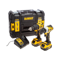 DeWALT DCK2062P2T-GB 18V XR Combi Drill and Impact Driver Kit