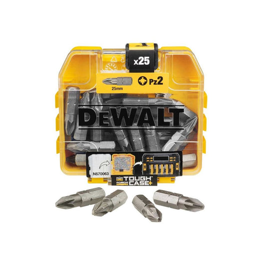 DeWalt 25mm Hex Shank PZ2 Impact Torsion Screwdriver Bits 25 Pack