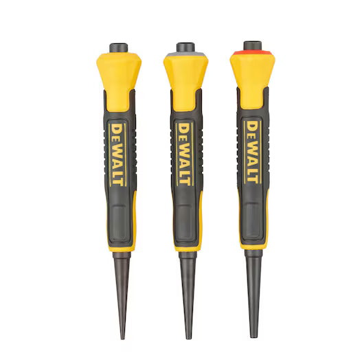DeWalt Bi-Material Nail Punch 3 Piece Set