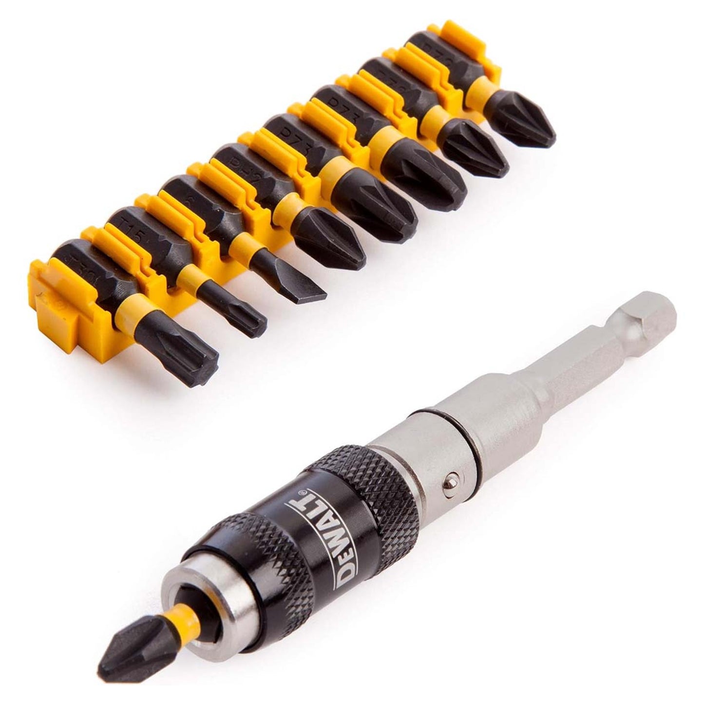 DeWalt EXTREME Impact Torsion Bit Tip Holder & Screwdriving Bits (10 pc)