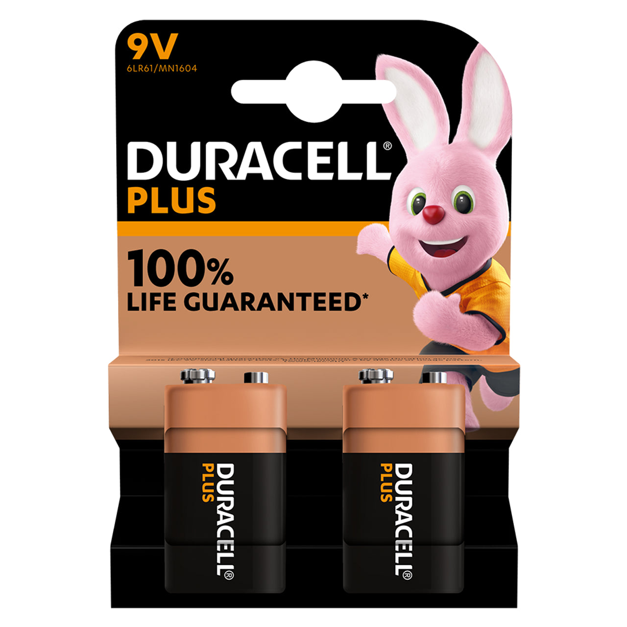 Duracell Plus 9v Batteries 2 Pack