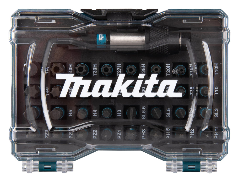 Makita Impact Driver Impact Screwdriver Bit Set + Holder - 33 Piece