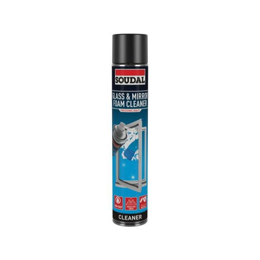 Soudal Glass & Mirror Foam Aerosol Spray Cleaner 750ml