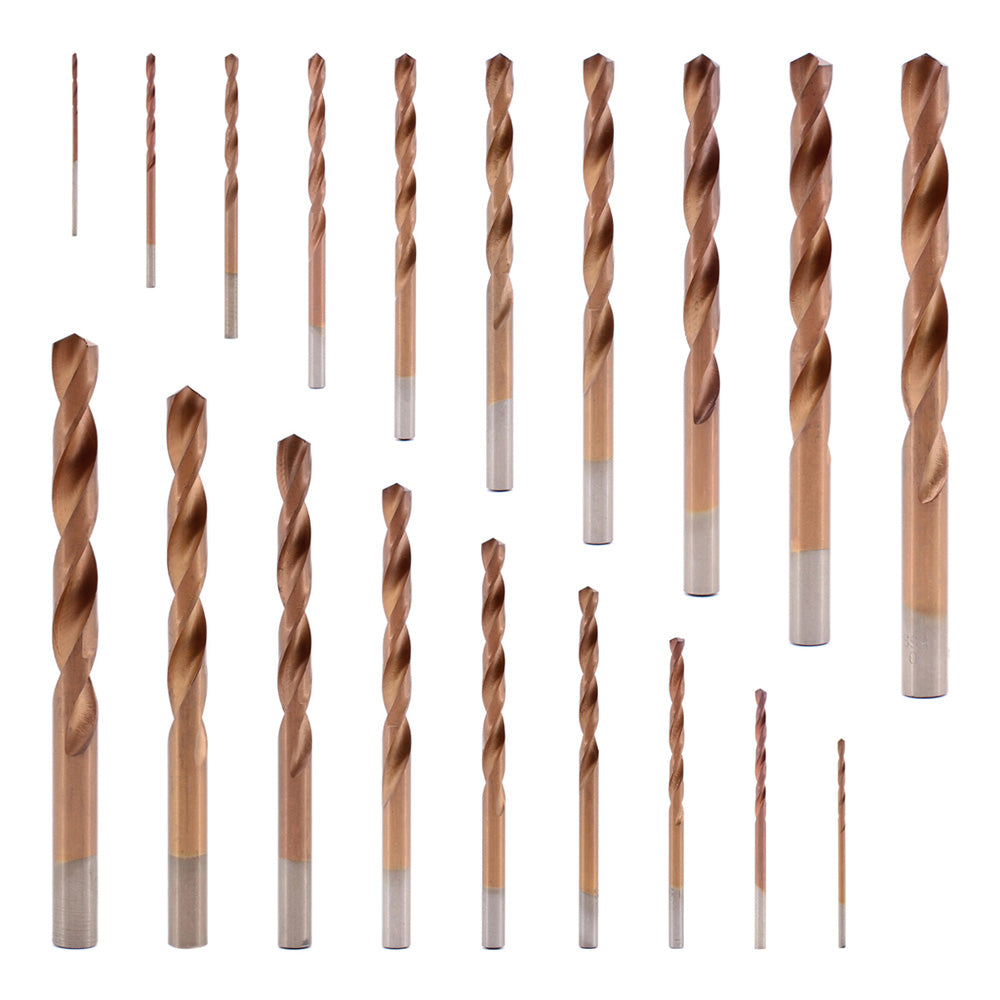 Vaunt Essentials 170 Piece HSS Cobalt Coated Drill Bit Set
