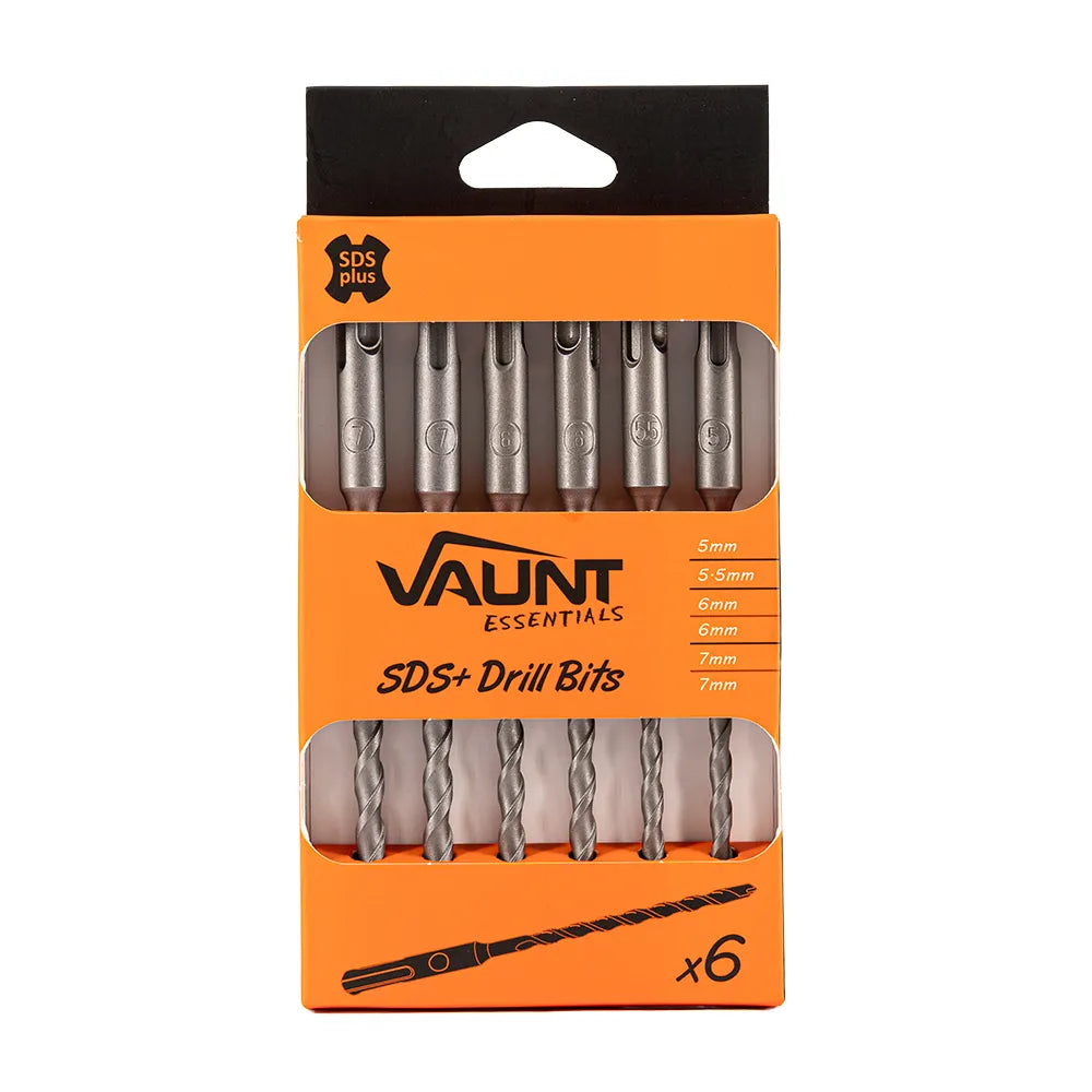 Vaunt Essentials 6 Piece SDS+ Drill Bit Set