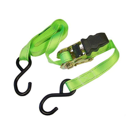 Faithfull Ratchet Tie Down 5M x 25mm BS600kg - Set of 2