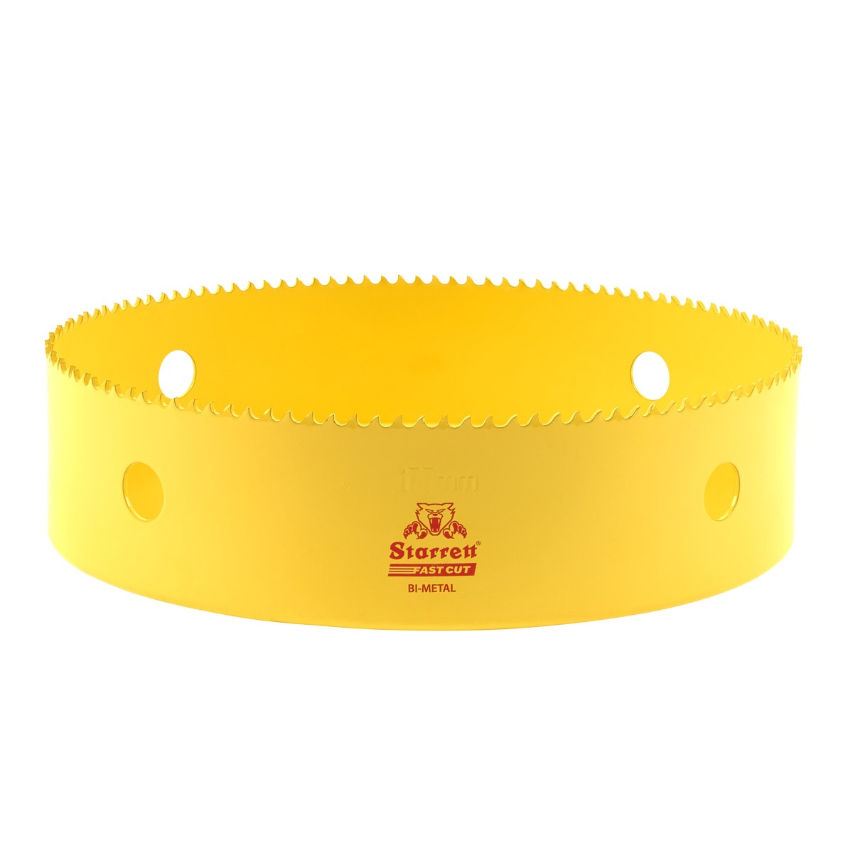 Starrett HSS Bi-Metal Hole Saw - Fast Cut Extra Cobalt Hole Saw - For Stainless Mild Sheet Wood Plastic Various Materials - 177MM