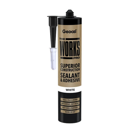 Geocel The Works Pro Sealant and Adhesive White