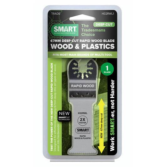 SMART Trade Series 32mm Deep Cut Rapid Wood Multi Tool Blade