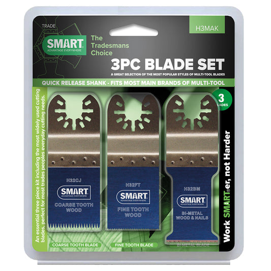 SMART Trade Series 3 Piece Multi Tool Blade Set