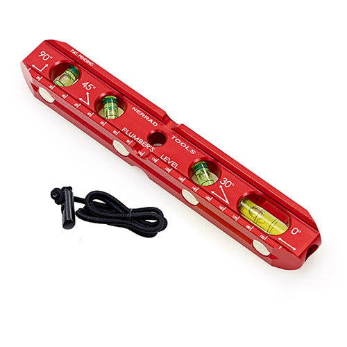 Nerrad Aluminium Boat Level With Spare Vials & Strap