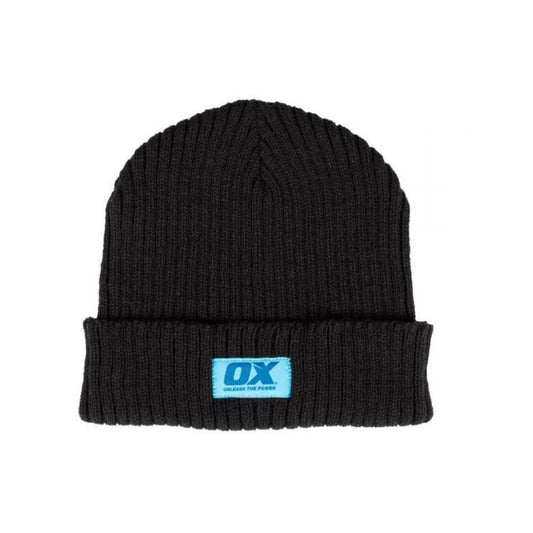 OX Tools Winter Knitted Beanie - Black