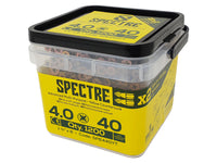 Spectre Woodscrew 4.0 x 40mm (Tub of 1200)