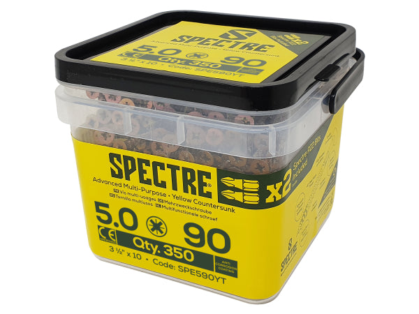 Spectre Woodscrew 5.0 x 90mm (Tub of 350)