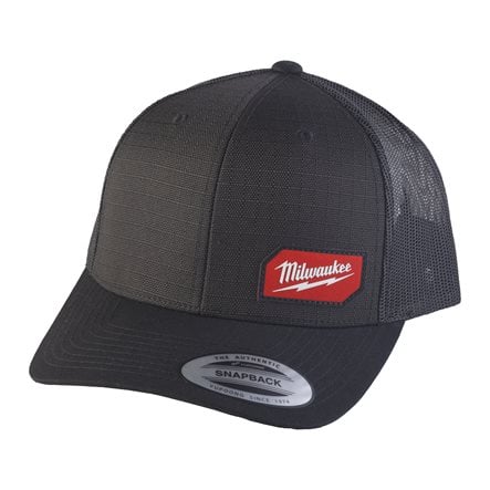 Milwaukee Black Snapback Trucker Cap