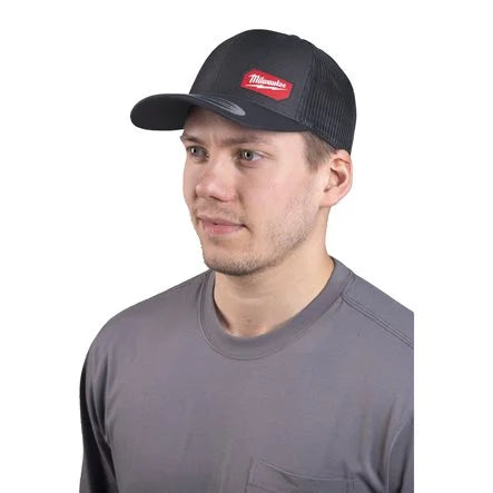 Milwaukee Black Snapback Trucker Cap