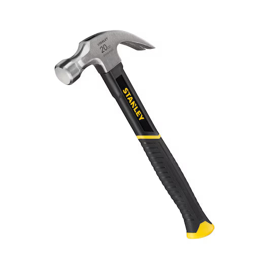 Stanley 20oz (0.57kg) Fibreglass Claw Hammer