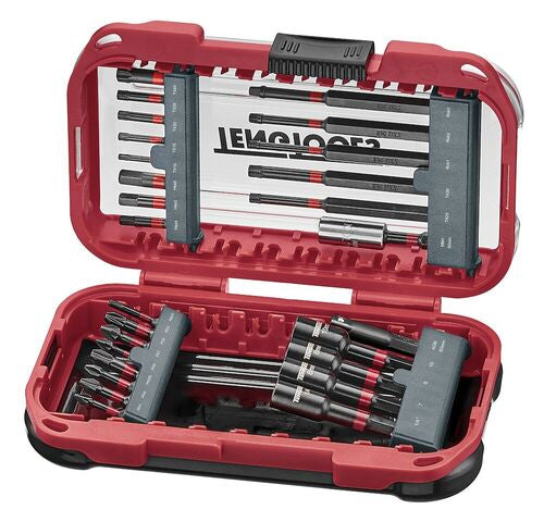 Teng Tools 27 Piece Impact Screwdriver Nut Setter Driver Bits 30mm 89mm