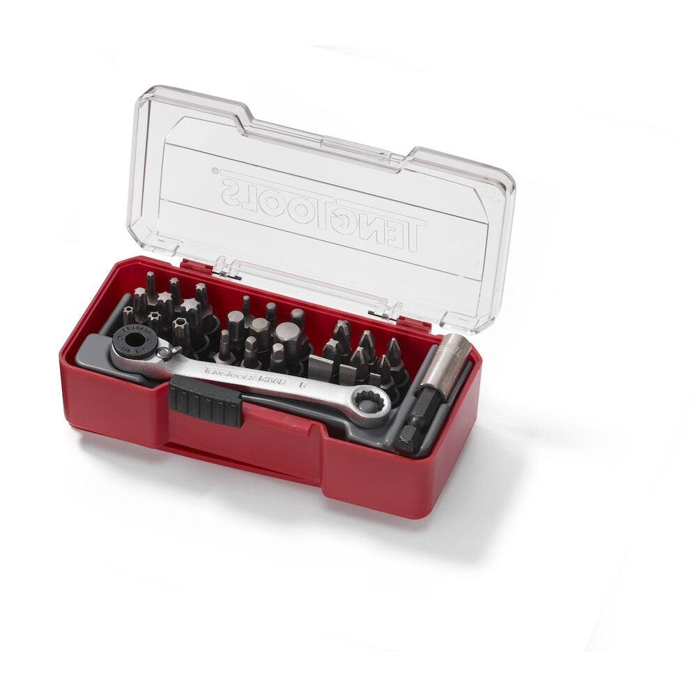 Teng Tools Mixed Bit Set x29 Pcs In Carry Case With Belt Clip