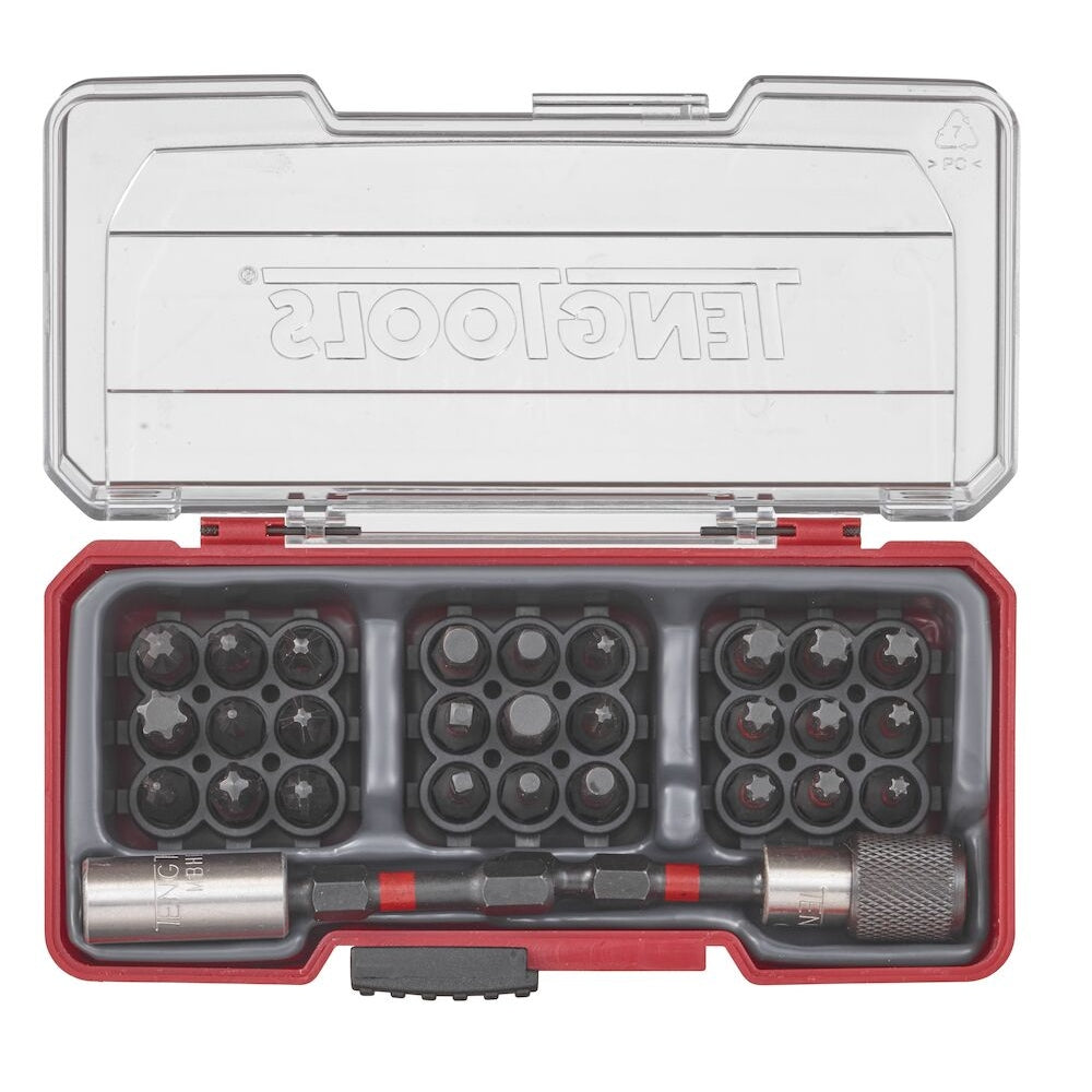 Teng Tools Impact Bit Set With Belt Clip Mixed 29 Pieces
