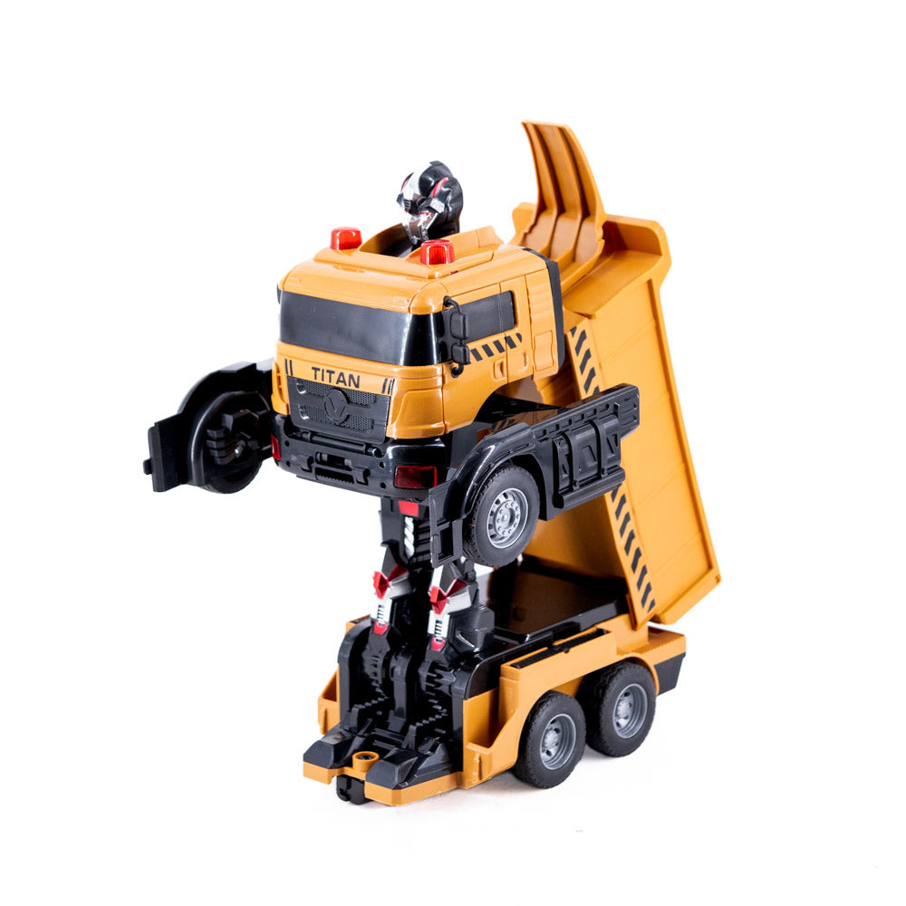 Vaunt Remote Control Transforming Toy Dump Truck