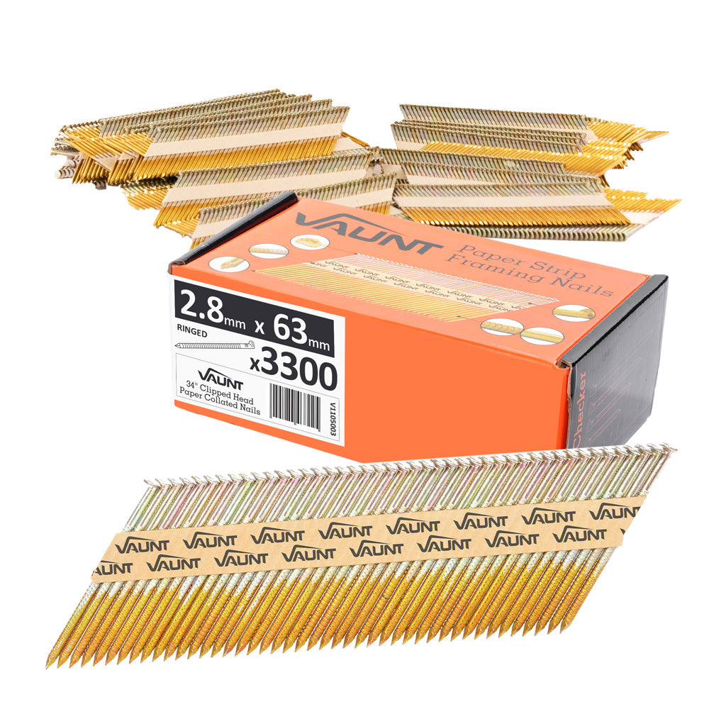 Vaunt 63mm x 2.8mm 34° Angled Framing Nails - Pack of 3300