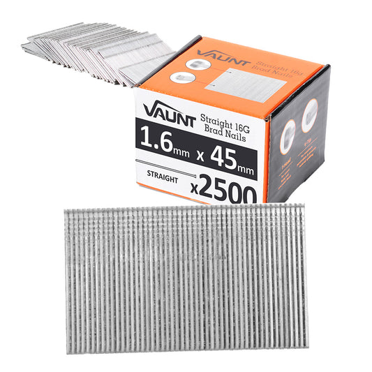 Vaunt 45mm 16g Straight Brad Nails - Pack of 2500