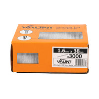 Vaunt 38mm 16g Straight Brad Nails - Pack of 3000