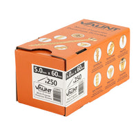 Vaunt 5.0mm x 60mm Multi-Purpose Wood Screws - Box of 250