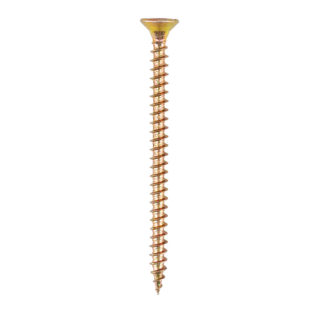 Vaunt 5.0 x 80mm Woodscrew Zinc Yellow Passivated - Box of 100