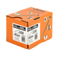 Vaunt 5.0 x 100mm Woodscrew Zinc Yellow Passivated - Box of 100