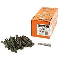 Vaunt 6.7mm x 90mm Hex Head Green Organic Timber Screws  - Box of 50